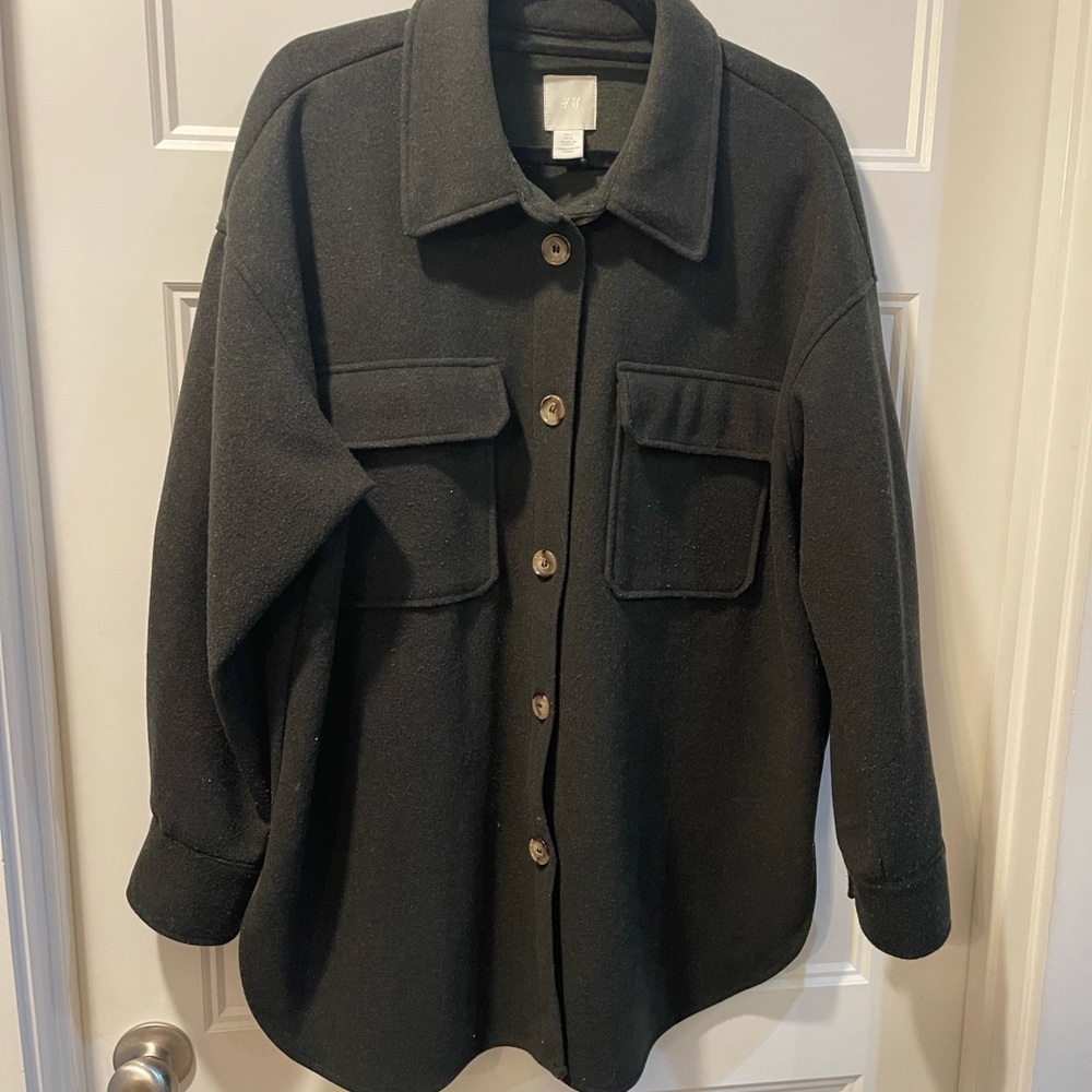 H&M Utility Shirt Jacket with Flap Pockets
